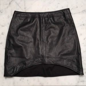 Vegan Leather Skirt LF